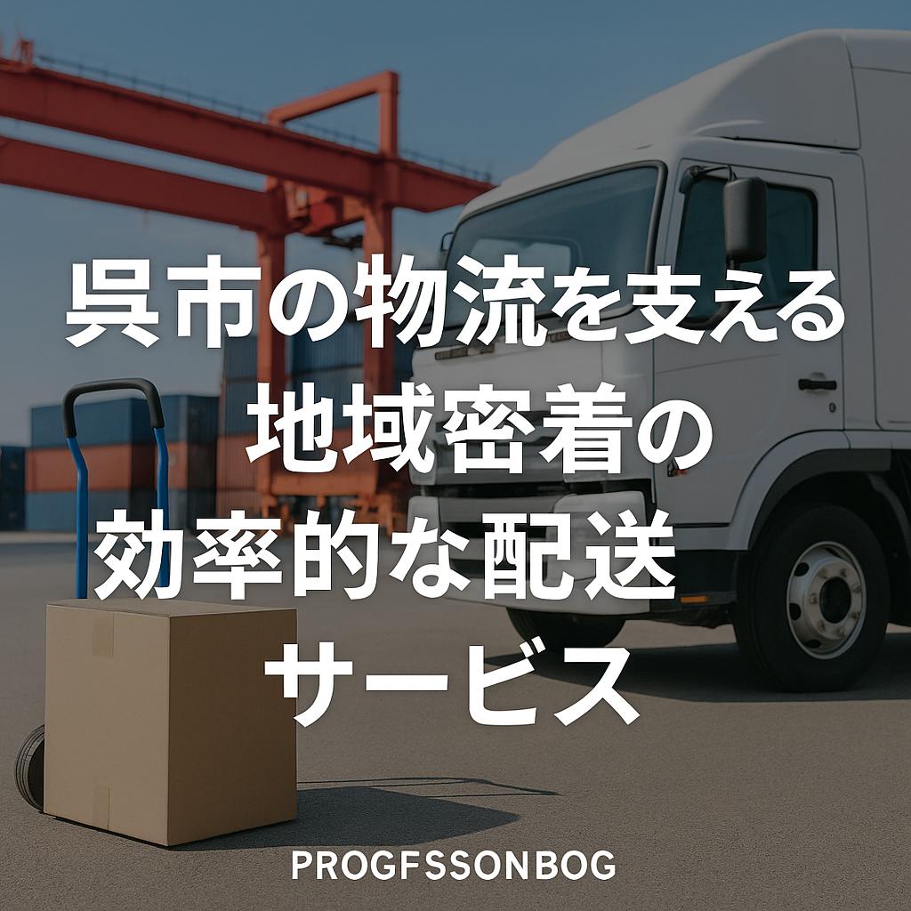 呉市の物流を支える！地域密着の効率的な配送サービス