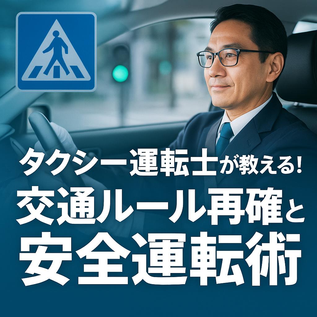 タクシー運転士が教える！交通ルール再確認と安全運転術