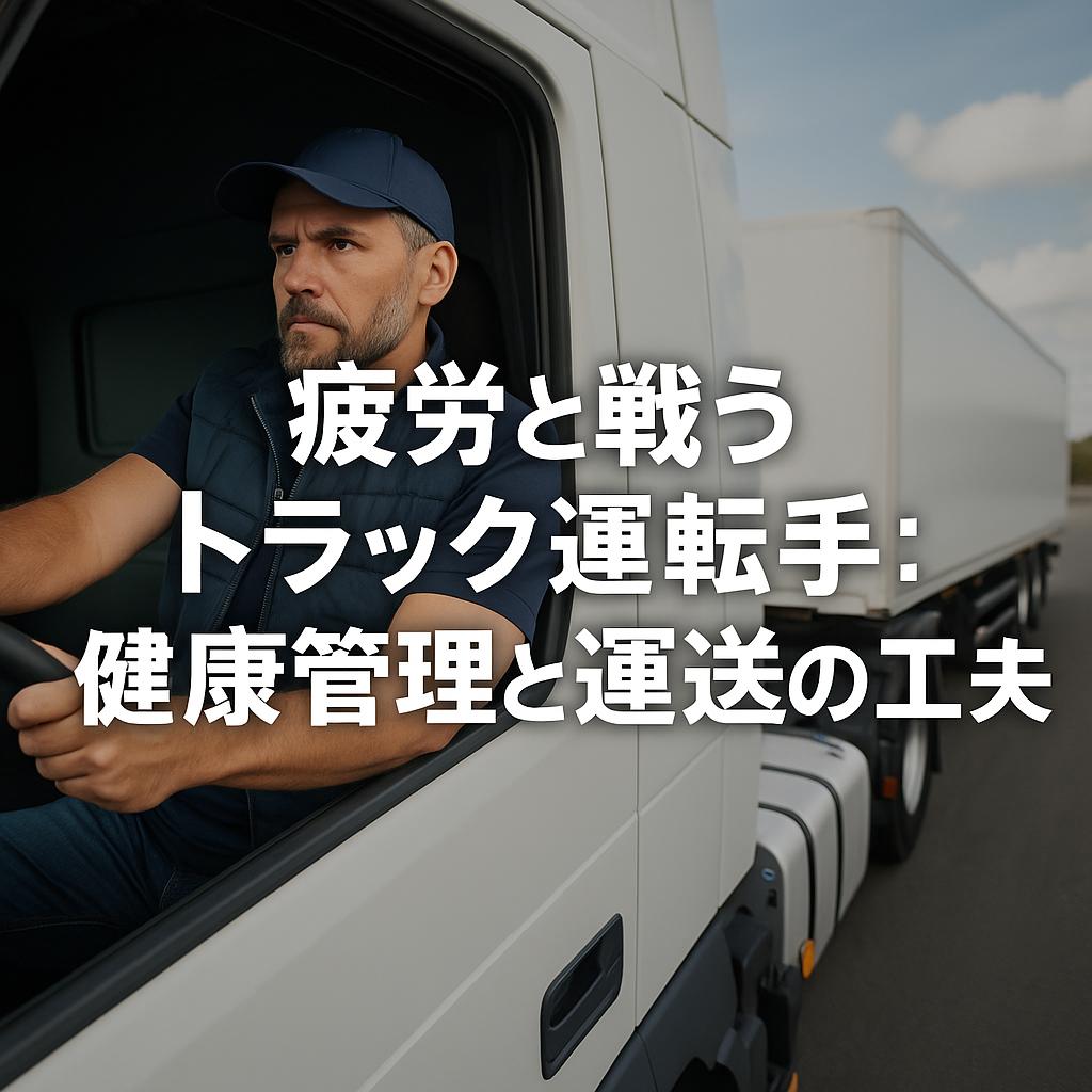 疲労と戦うトラック運転手：健康管理と運送の工夫