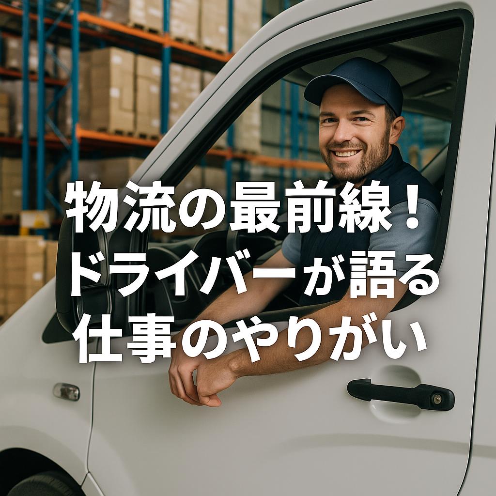 物流の最前線！ドライバーが語る仕事のやりがい