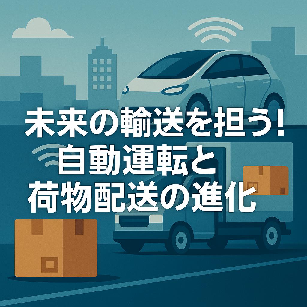 未来の輸送を担う！自動運転と荷物配送の進化