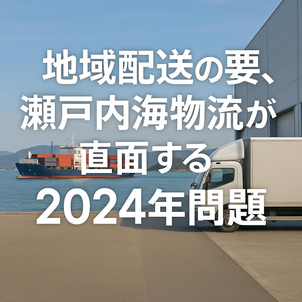 地域配送の要、瀬戸内海物流が直面する2024年問題