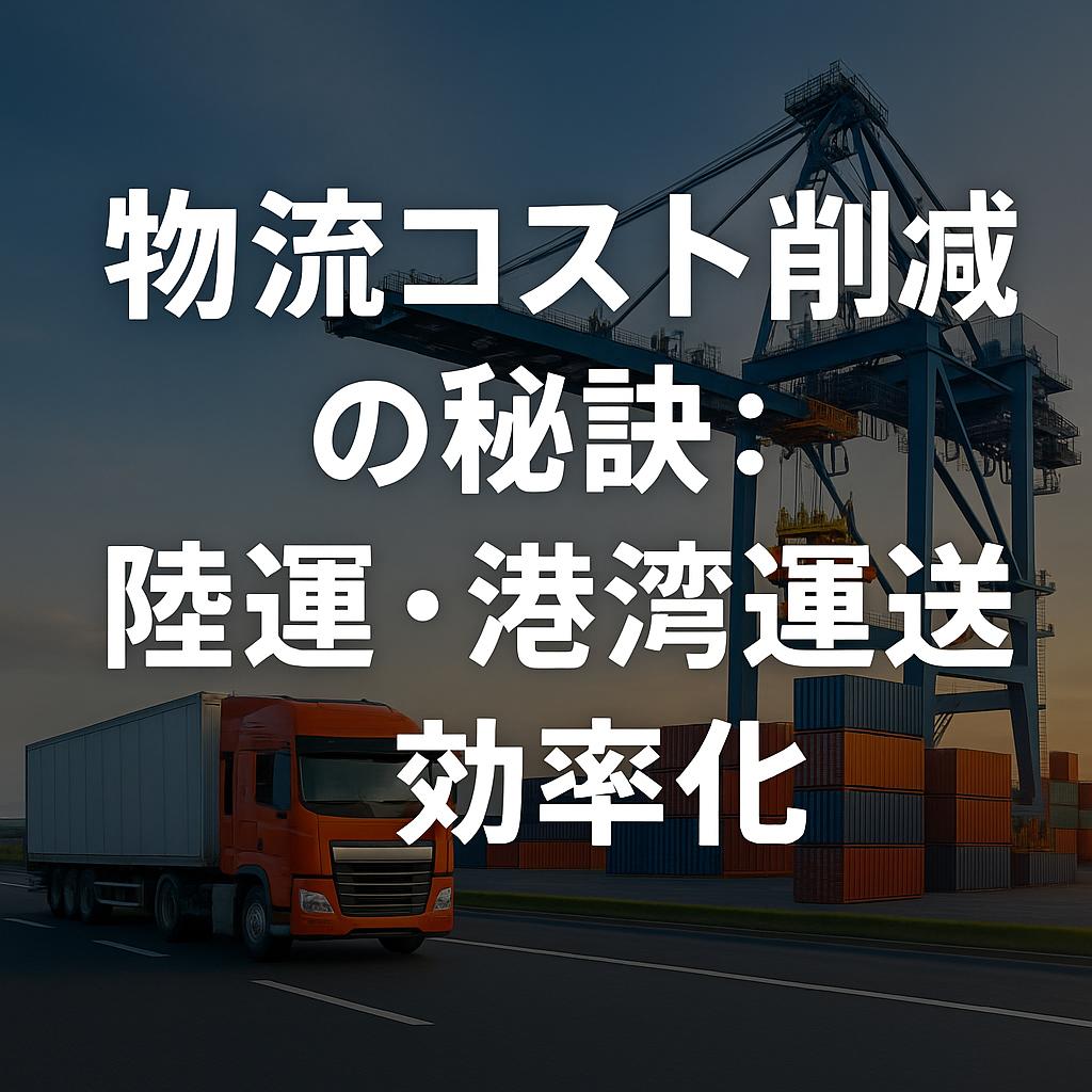 物流コスト削減の秘訣：陸運・港湾運送の効率化
