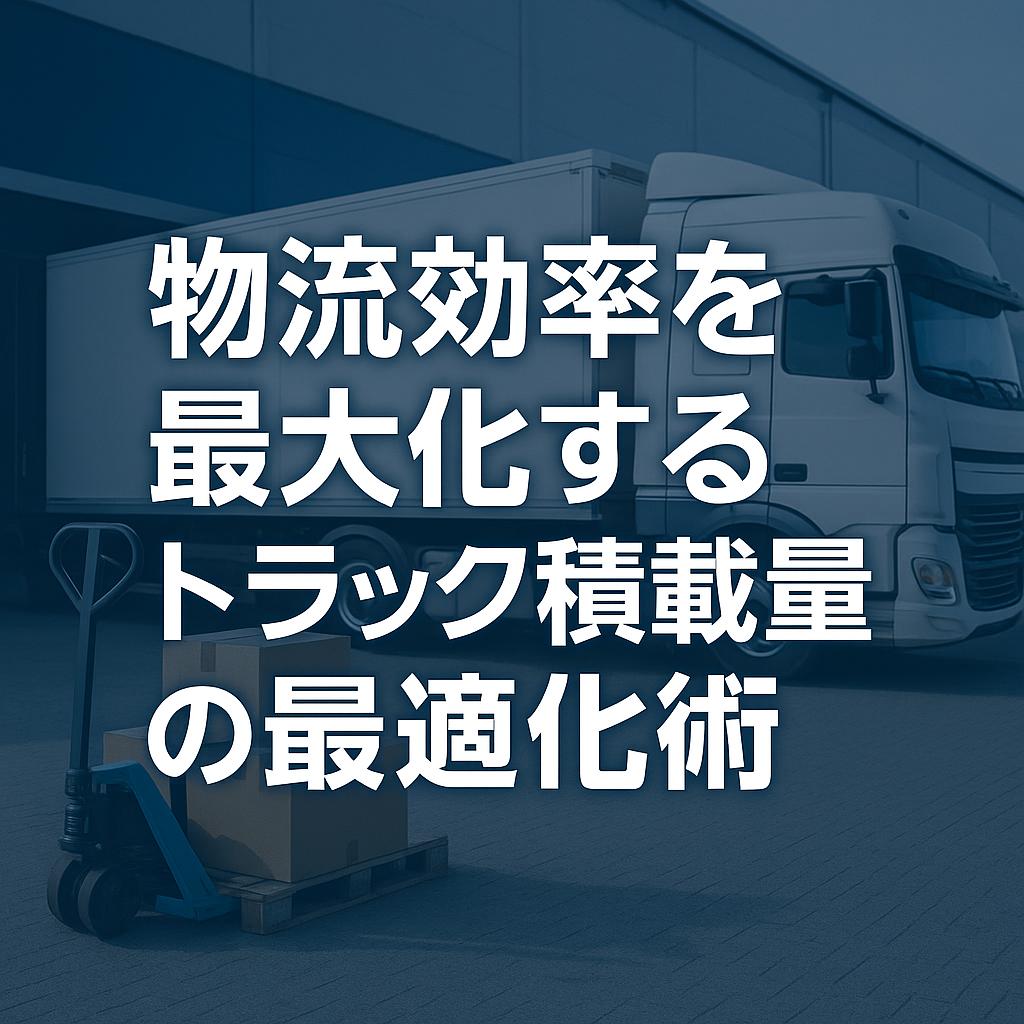 物流効率を最大化するトラック積載量の最適化術